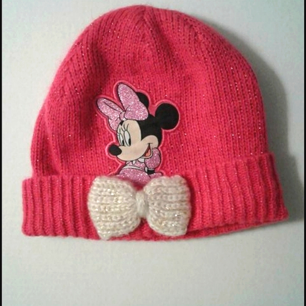 Disney Minnie Hot Pink Cozy Beanie with Bow